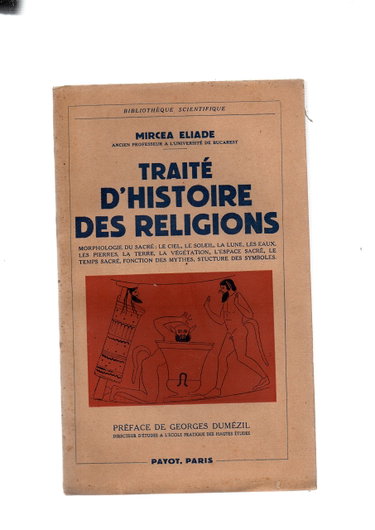 Couverture de Traité d'histoire des religions - editions payot paris 1949 -