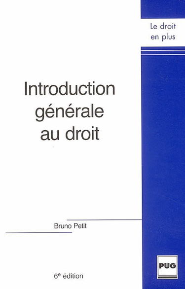Introduction générale au droit