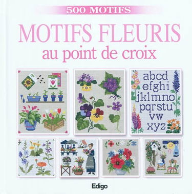 Motifs fleuris au point de croix