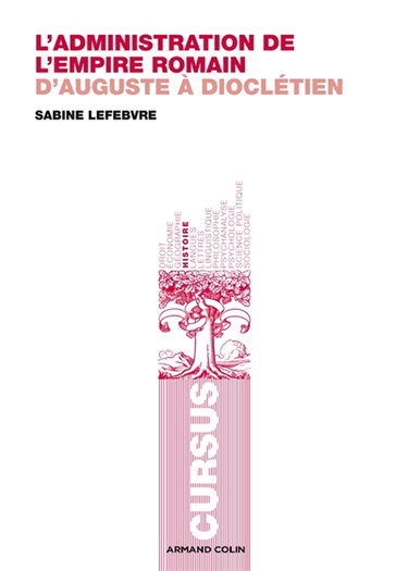 Couverture de L'administration de l'Empire romain : d'Auguste à Dioclétien
