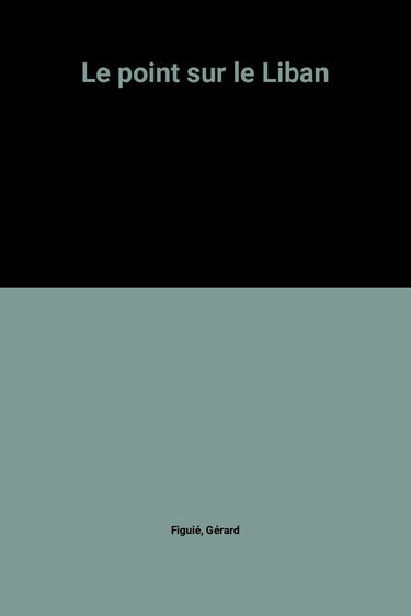 Le point sur le Liban 1998