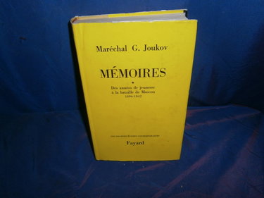 Couverture de Mémoires (Tome I – Des années de jeunesse à la bataille de Moscou 1896-1942)