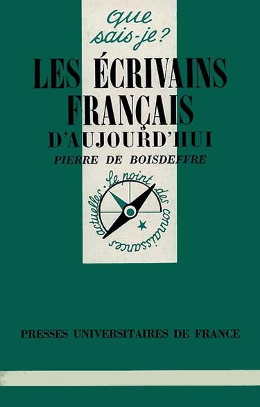 Les écrivains français d'aujourd'hui : 1945-1995