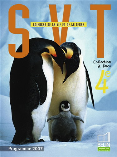 SVT sciences de la vie et de la Terre 4e