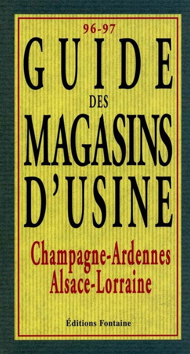 Guide des magasins d'usine, région Est