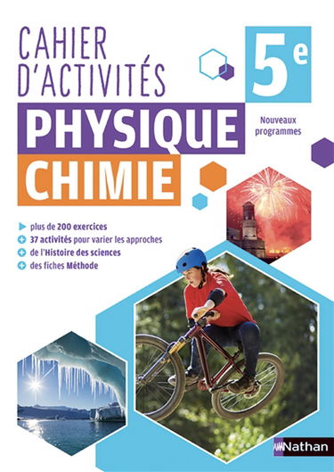 Cahier d'activités physique chimie 5e : nouveaux programmes