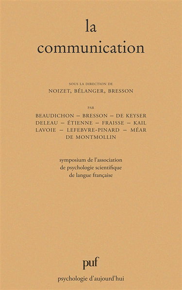 La Communication : symposium