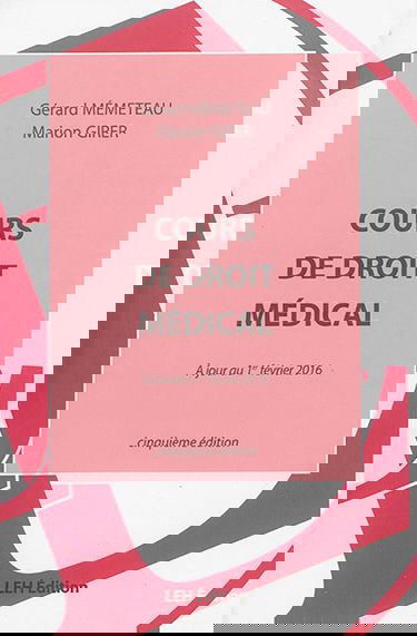 Cours de droit médical