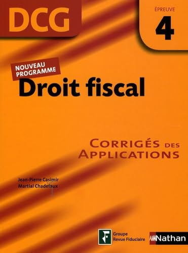 Droit fiscal, DCG, épreuve 4