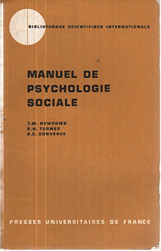 Manuel de psychologie sociale