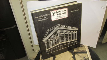 Couverture de Architecture de l'Antiquité
