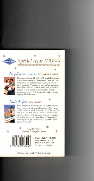 PIEGE AMOUREUX+NUIT DE FEU