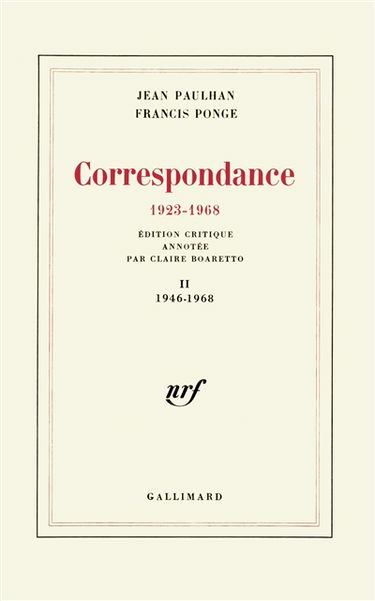 Correspondance : 1923-1968. Vol. 2. 1946-1968