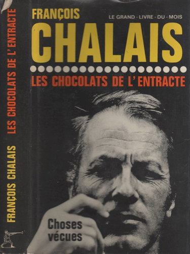 Couverture de Les chocolats de l'entracte, choses vécues