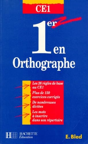 Premier en orthographe, CE1