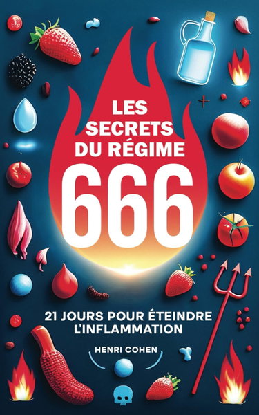 Couverture de LES SECRETS DU REGIME 666 : 21 JOURS POUR ETEINDRE L’INFLAMMATION: Le régime anti-inflammatoire qui permet de lutter contre : le diabète, l'arthrite, ... cardiovasculaires et neurodégénératives...