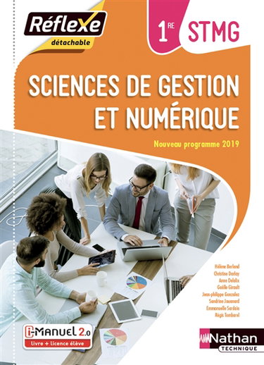 Couverture de Sciences de gestion et numérique, 1re STMG : i-manuel 2.0, livre + licence élève : nouveau programme 2019