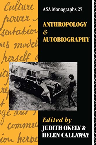 Couverture de Anthropology and Autobiography