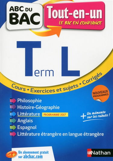 Terminale L, tout-en-un : nouveaux programmes