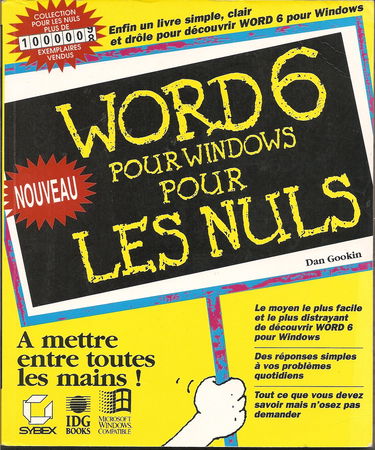 WORD 6 WINDOWS POUR LES NULS