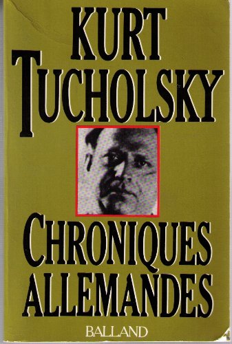 Couverture de Chroniques allemandes : 1918-1935