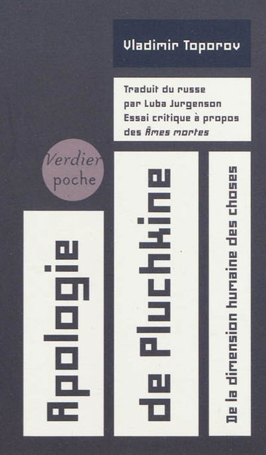 Apologie de Pluchkine : de la dimension humaine des choses