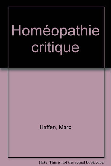 Homéopathie critique
