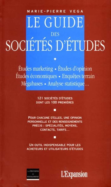 Le guide des sociétés d'études