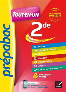 Tout-en-un, 2de : cours, exos, corrigés : nouveaux programmes 2017-2018