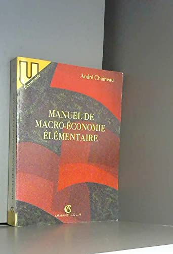 Manuel de macroéconomie élémentaire