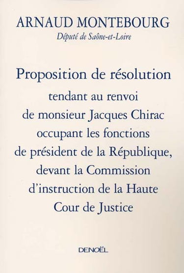 Proposition de résolution
