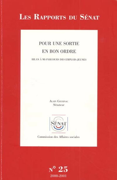 Couverture de Bilan à mi-parcours des emplois-jeunes : pour une sortie en bon ordre