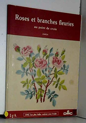 Roses et branches fleuries au point de croix