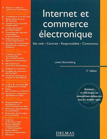 Internet et commerce électronique : site Web, contrats, responsabilités, contentieux