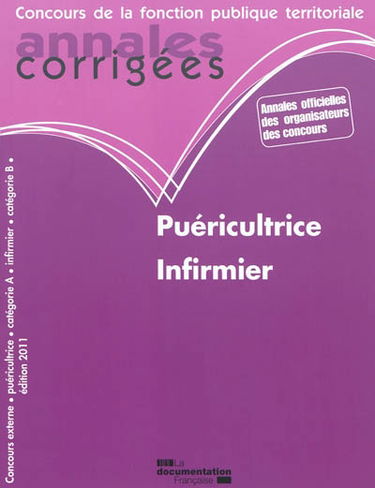 Puéricultrice, infirmier : concours externe