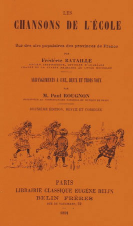 Les chansons de l'école : sur des airs populaires des provinces de France