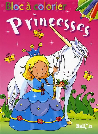 Princesses : bloc à colorier