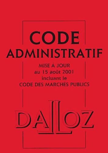 Code administratif : mise à jour novembre 2001