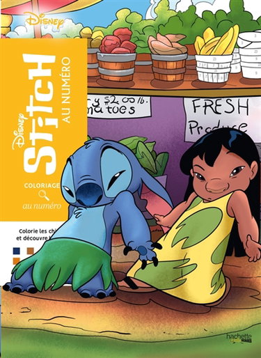 Coloriages au numéro : Stitch : Colorie les chiffres et découvre l'image