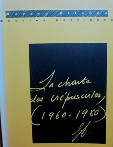 Couverture de Charte des Crepuscules (1960-1980)
