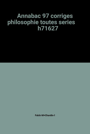 Philosophie Series Generales Et Technologiques