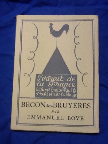Couverture de Bécon-les-bruyères. frontispice de utrillo.
