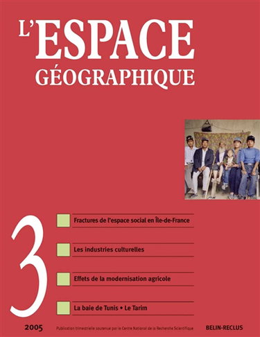 Espace géographique, n° 3 (2005)