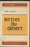 Couverture de Lettres du desert a1000101 100693