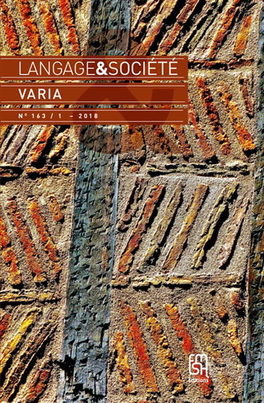 Langage et société, n° 163. Varia