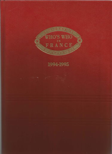 Who's who in France : 1994-1995