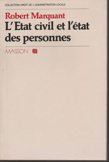 L'Etat-civil et l'état des personnes