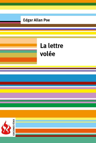 Couverture de La lettre volée: (low cost). Édition limitée par Edgar Allan Poe
