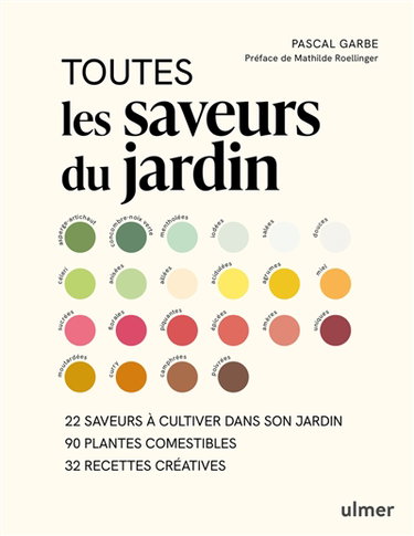 Couverture de Toutes les saveurs du jardin : 22 saveurs à cultiver dans son jardin, 90 plantes comestibles, 32 recettes créatives