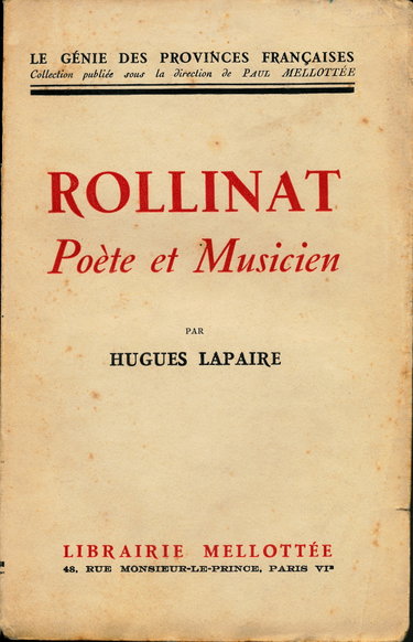 Couverture de Rollinat , poète et musicien
